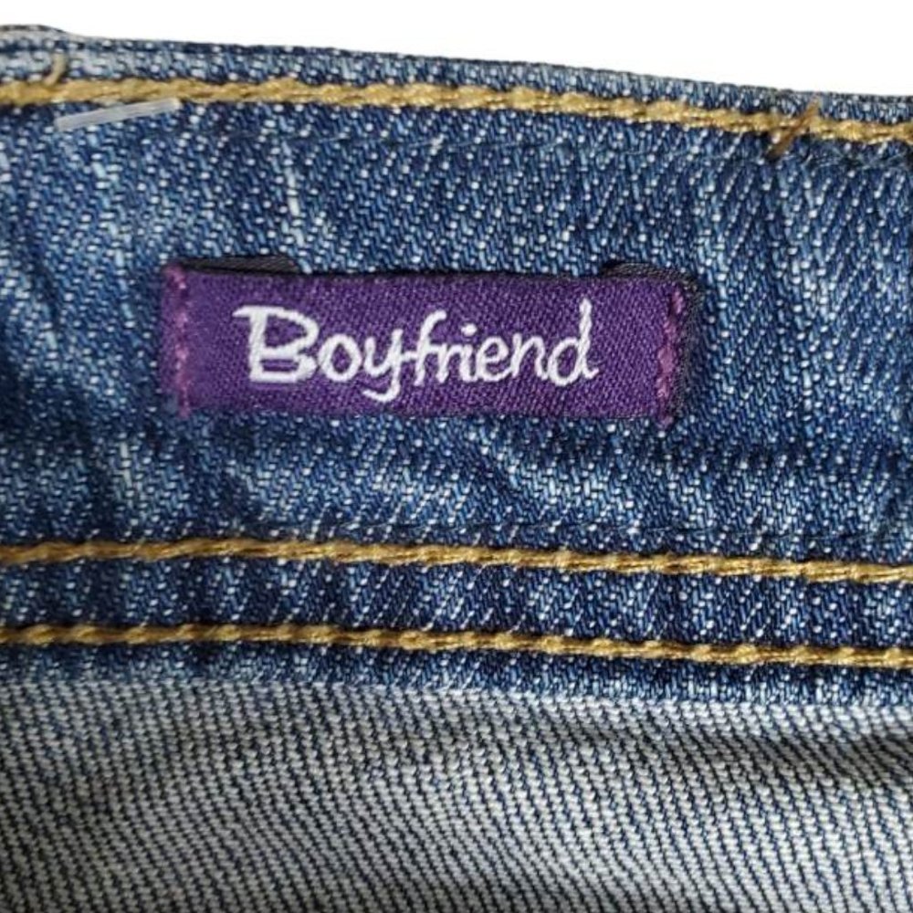 Vigoss Boyfriend Mid-Rise Ripped Tapered Jeans Sz 5 - Picture 7 of 9
